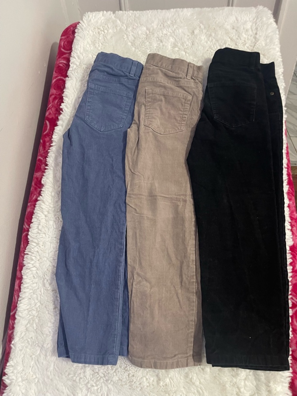 Kids Straight-Leg Corduroy Jeans - Blue, Taupe, Black